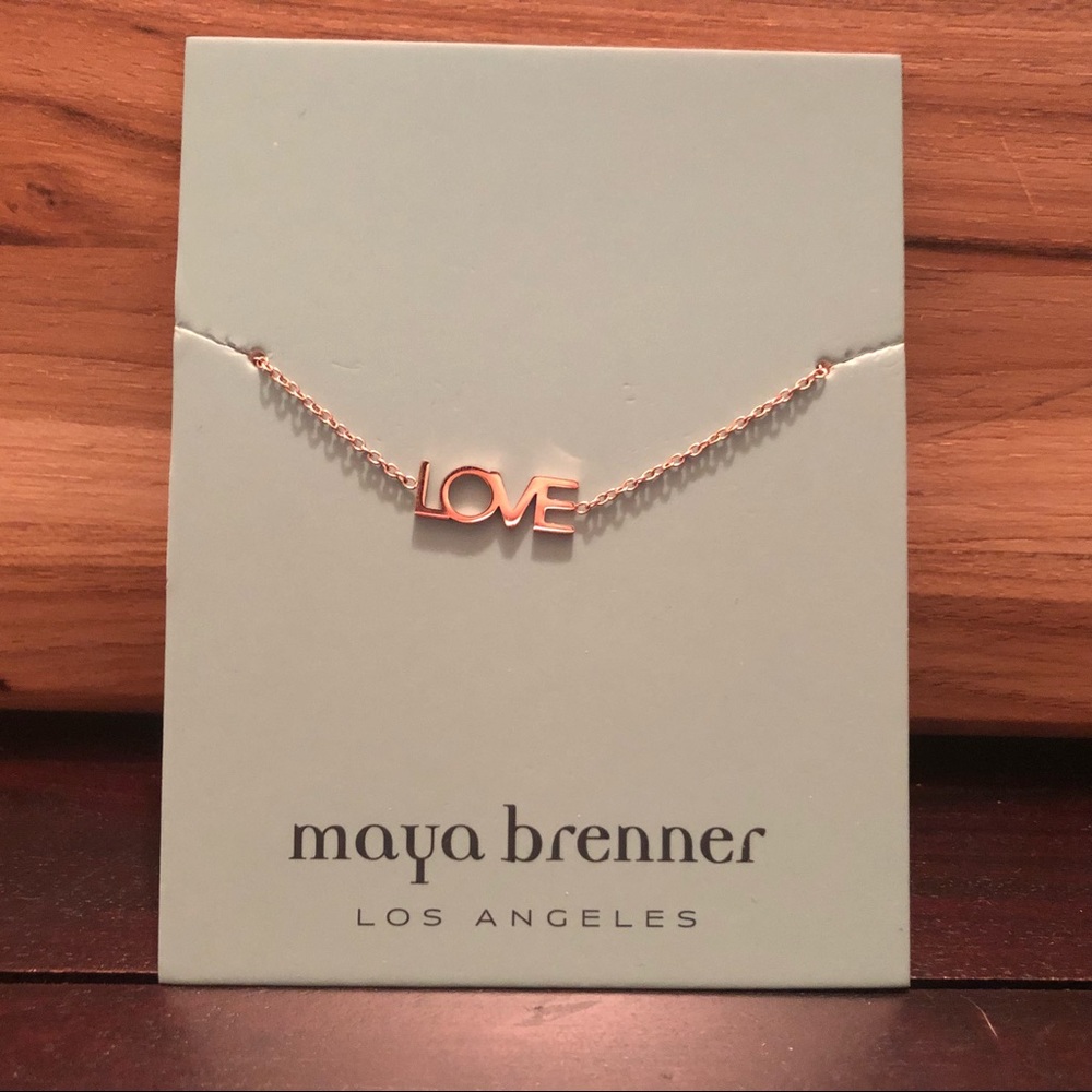 Maya Brenner Rose Gold “Love” Bracelet